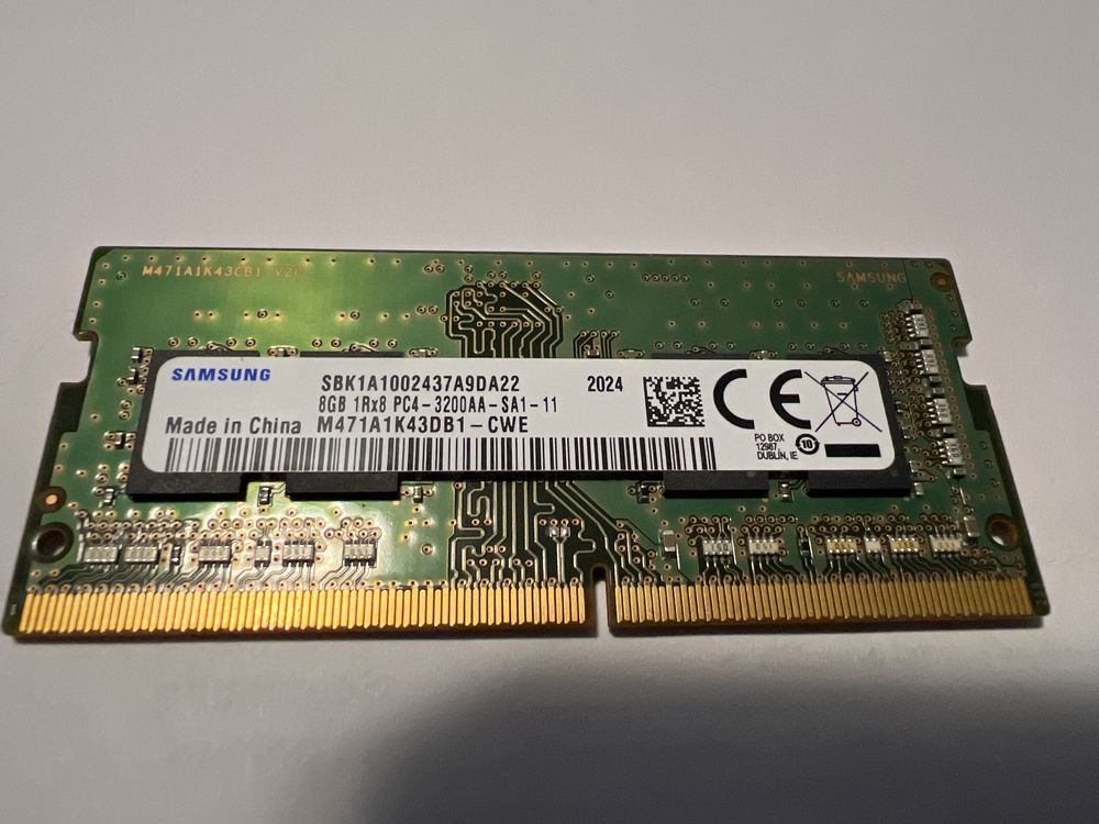Memorii laptop de 8 gb 1Rx 8 PC4-3200
