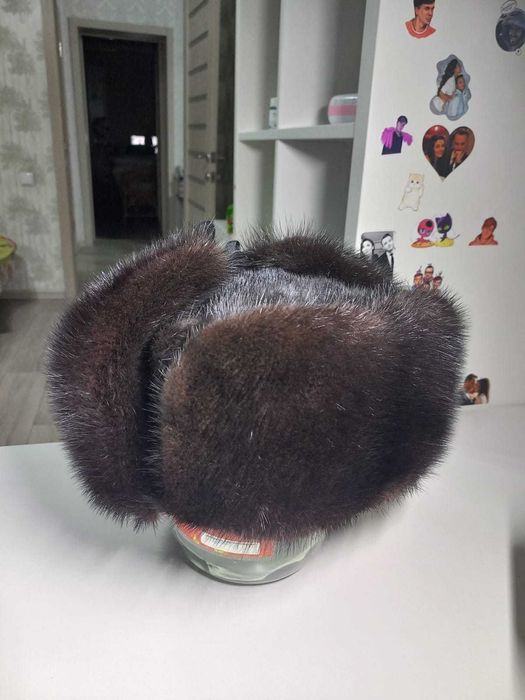 продам зимнюю шапку из норки б/у