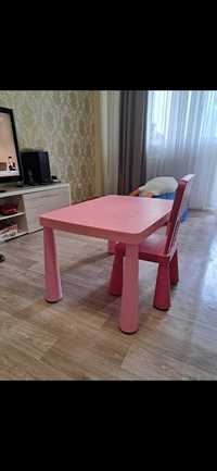 Детский столик Икеа, розовый