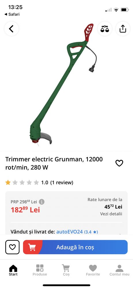Trimmer Grunman electric