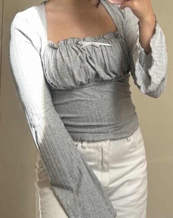 Лонгсливы кропы кроп топы