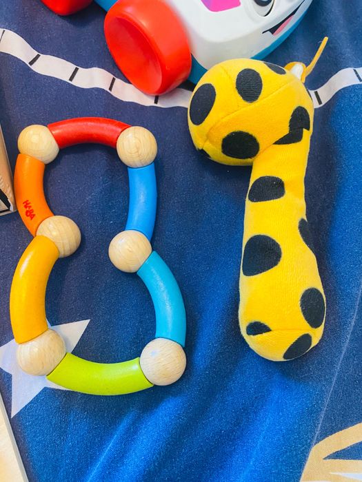 Lot jucarii lemn și Fisher Price