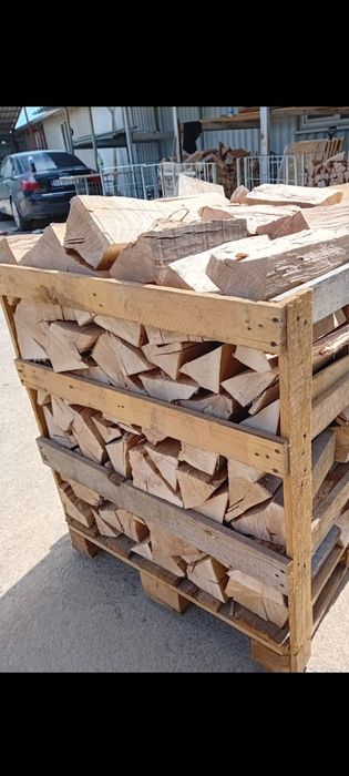 Vind Lemne Uscate Stejar Fag Paletat