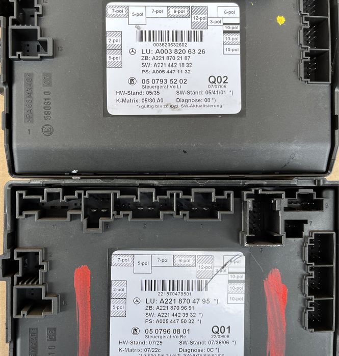 Modul / Module usa / portiera Mercedes S Class W221