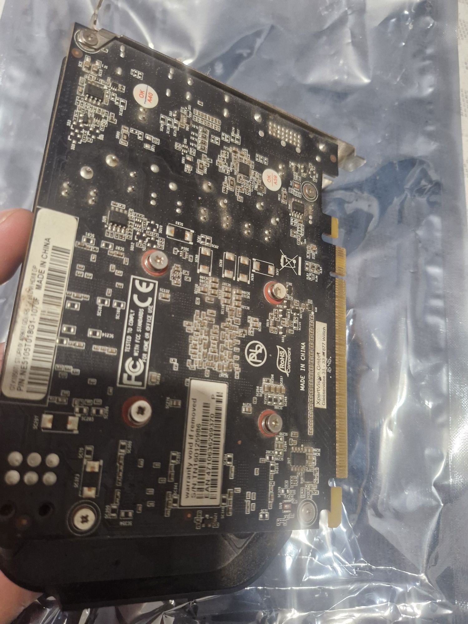 Nvidia Geforce 1050TI 4GB Palit.
