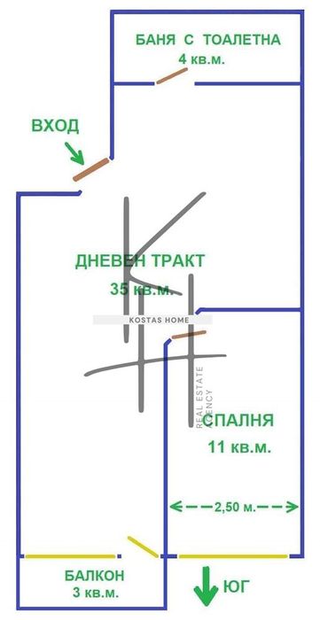 Продава се Двустаен апартамент в Варна, Общината - 65 кв.м за 2693 €/кв.м - Снимка #1