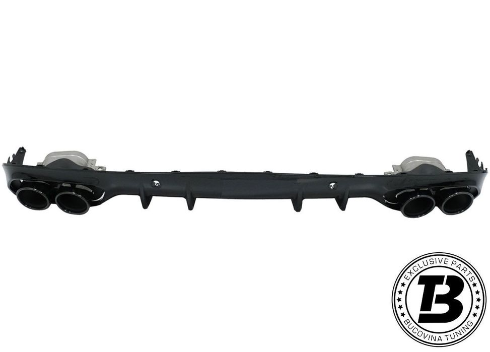 Difuzor Bara Spate cu Ornamente compatibil cu Mercedes C Class W205 C43 Design