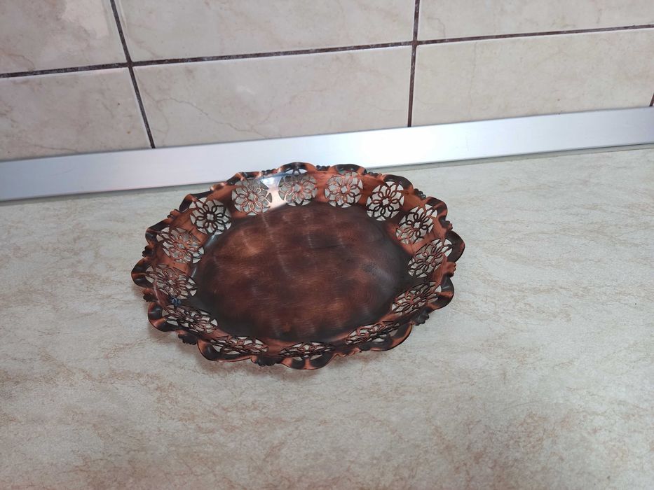 Farfurie,tava decorativa din cupru