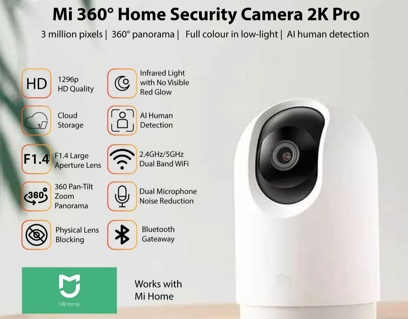 Mi camera xiaomi kamera c200 c300 c400 c500pro Security Camera 2K Pro