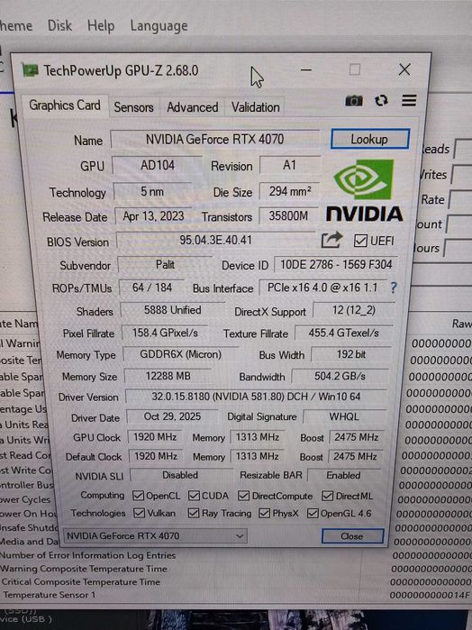 PALIT GeForce RTX 4070 JetStream 12GB