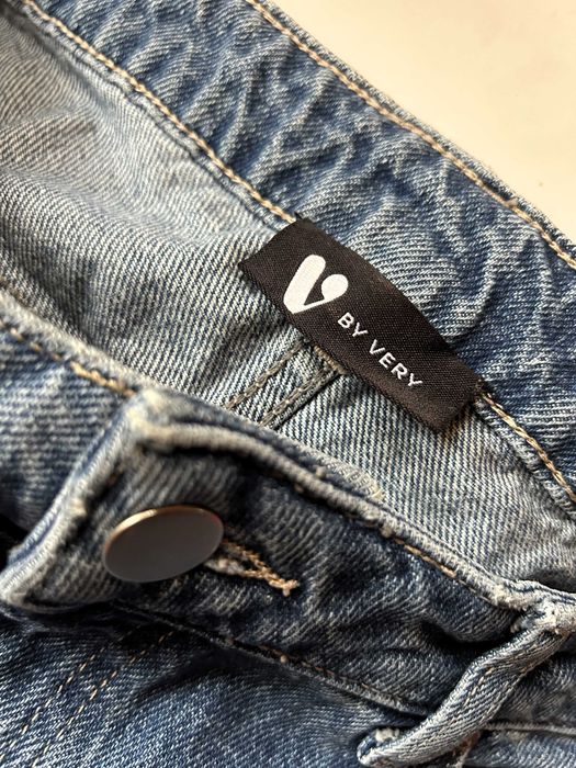 blugi V by Very, unisex, largi, trapez, albastru