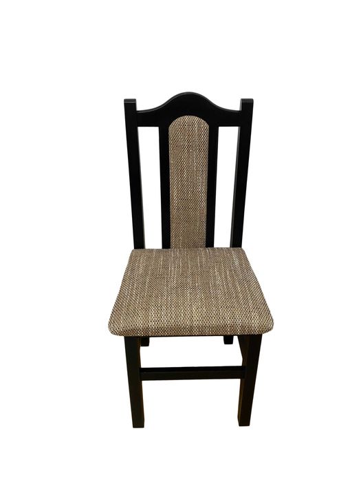 Scaun cu spatar SC-07, lemn masiv de fag, tapitat cu material textil