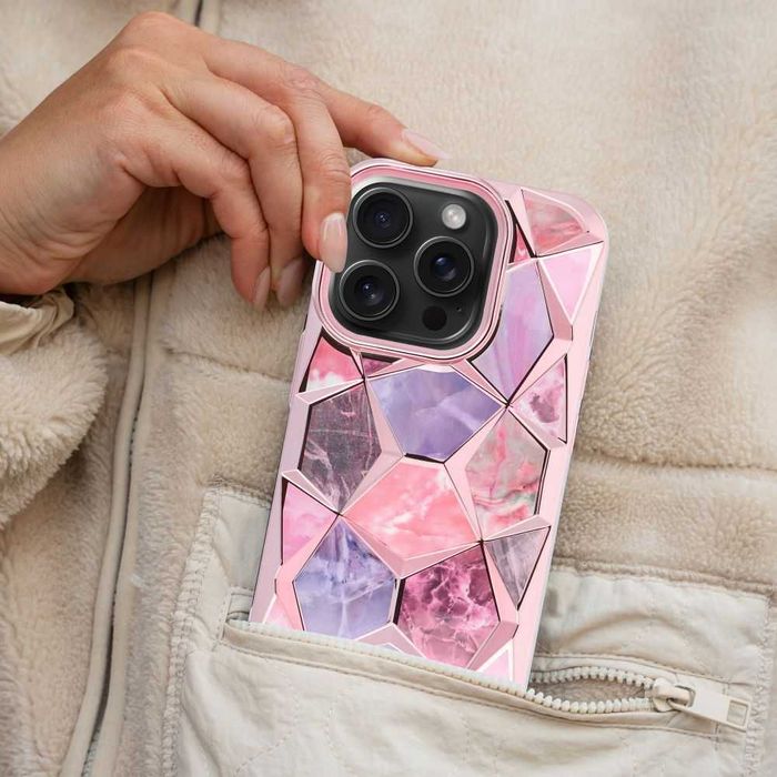 Set iPhone 16 Pro Max - Folie de Sticla + Husa Twinki Gold