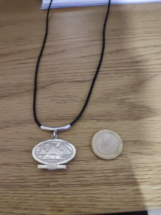 Colier egiptean argint 925 piramide Giza și Sfinx – model clasic