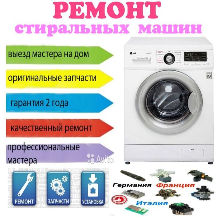 Грамотный ремонт стиральныx машин.