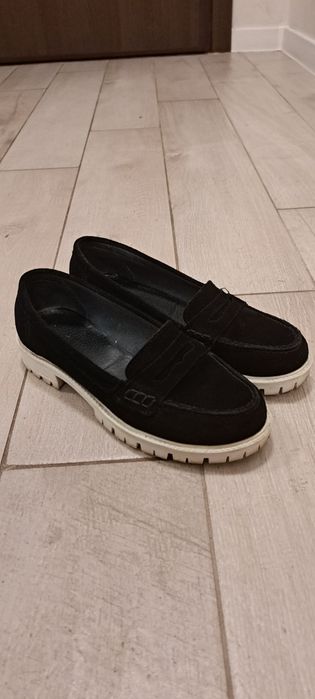 Дамски мокасини от естествен велур 37 номер