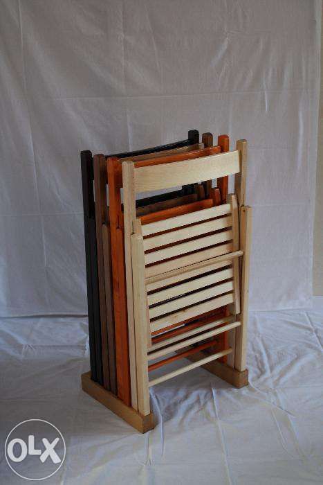 Scaune pliante lemn - esenta fag - diverse culori