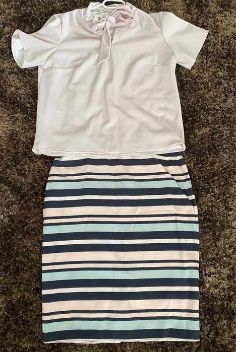 Compleu ,fusta +tricou