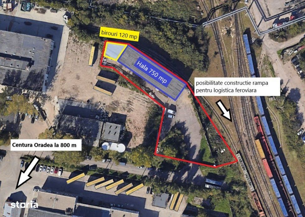 Hala Industriala de vanzare cu acces feroviar zona Seleus - Oradea