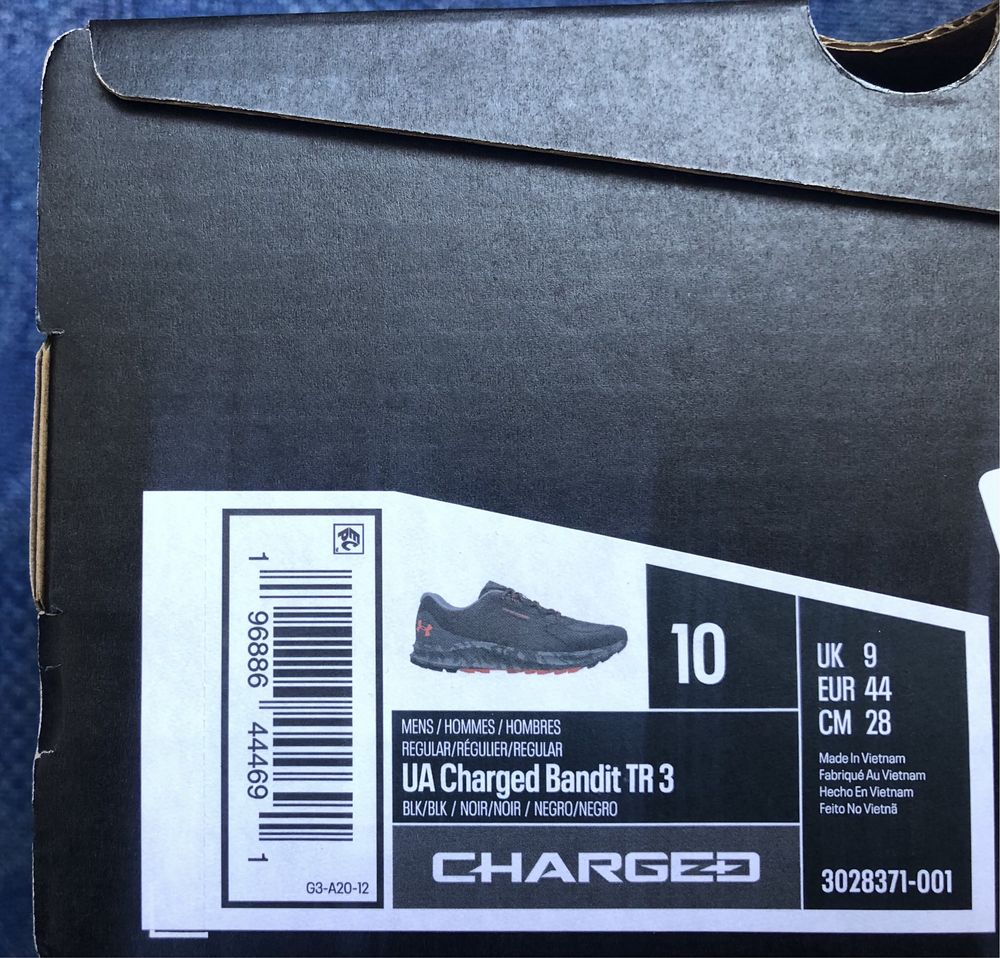 Under Armour UA Charged Bandit TR3 ОРИГИНАЛНИ мъжки маратонки 43 и 44