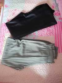 Pantaloni piele, marimea 10 ani, verzi h&m, mărime 8/9 ani