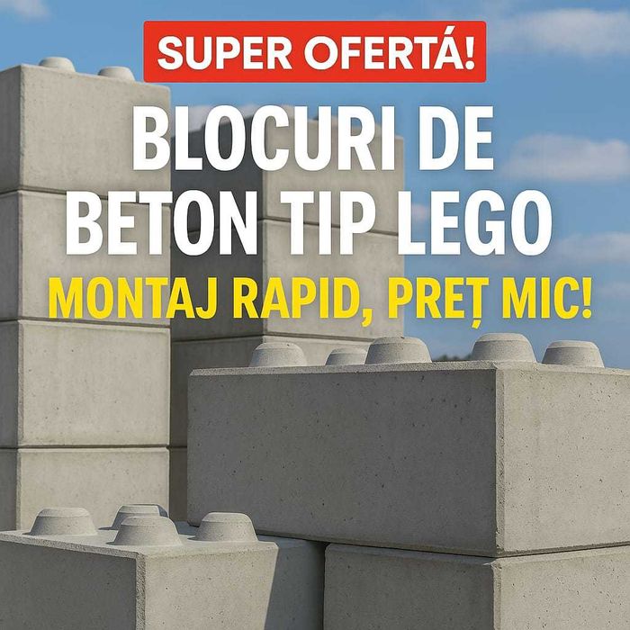 Blocuri de beton tip LEGO Soluția inteligentă pentru construcții
