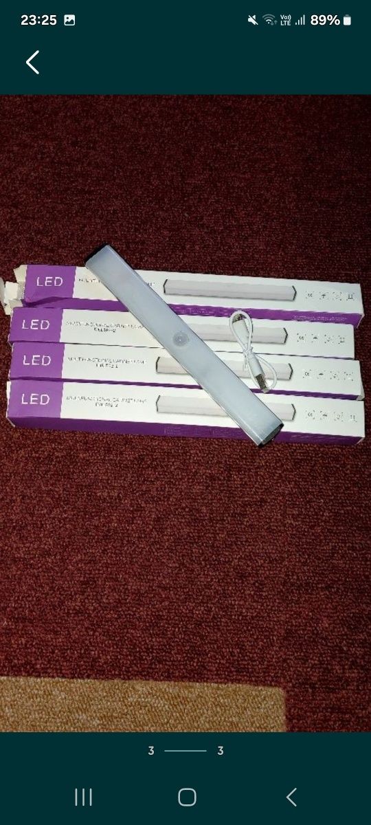 Lămpi led reîncărcabile cu senzor miscare slim