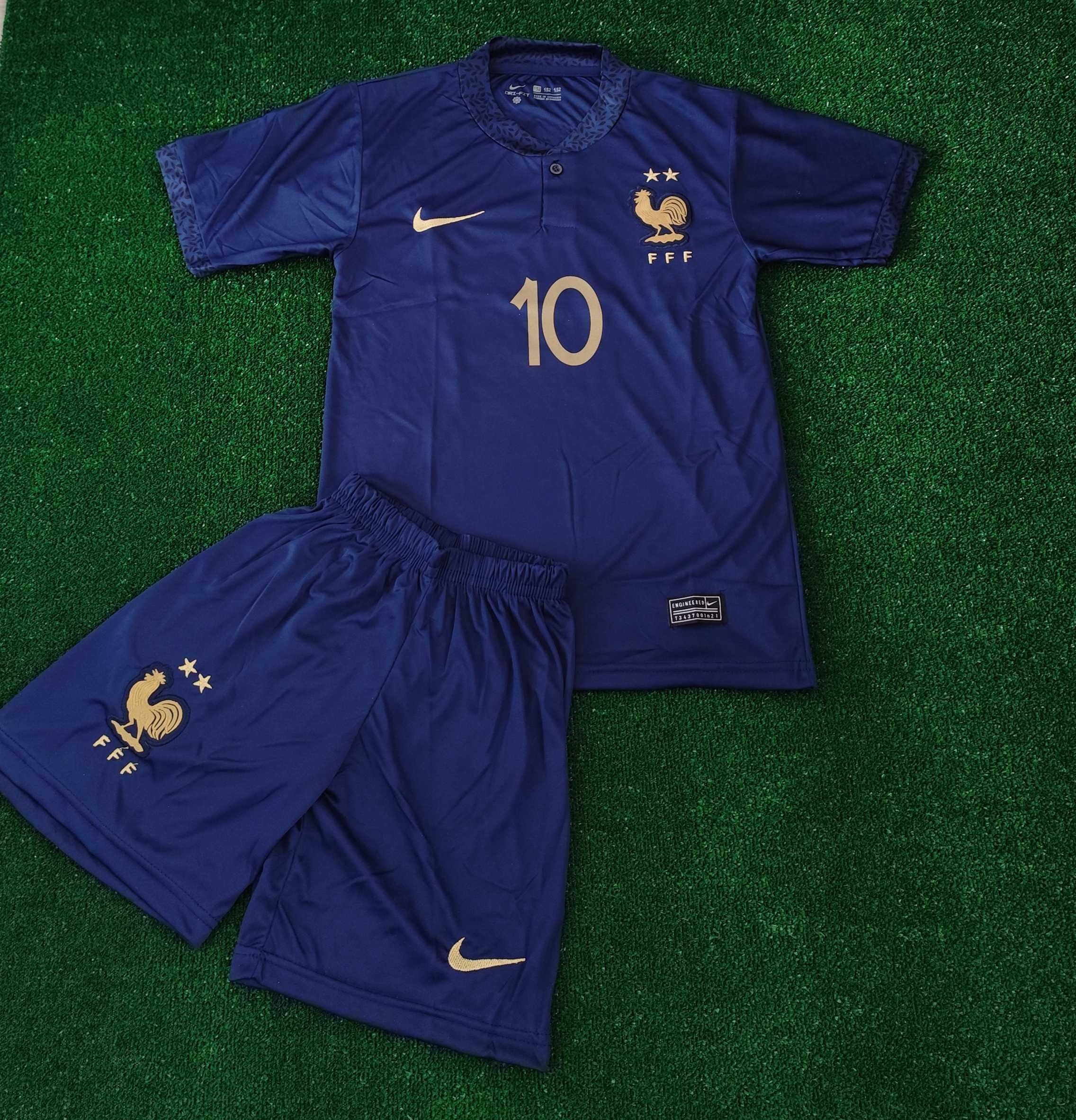 Детски мъжки екип Франция Mbape nike детска мъжка фланелка France
