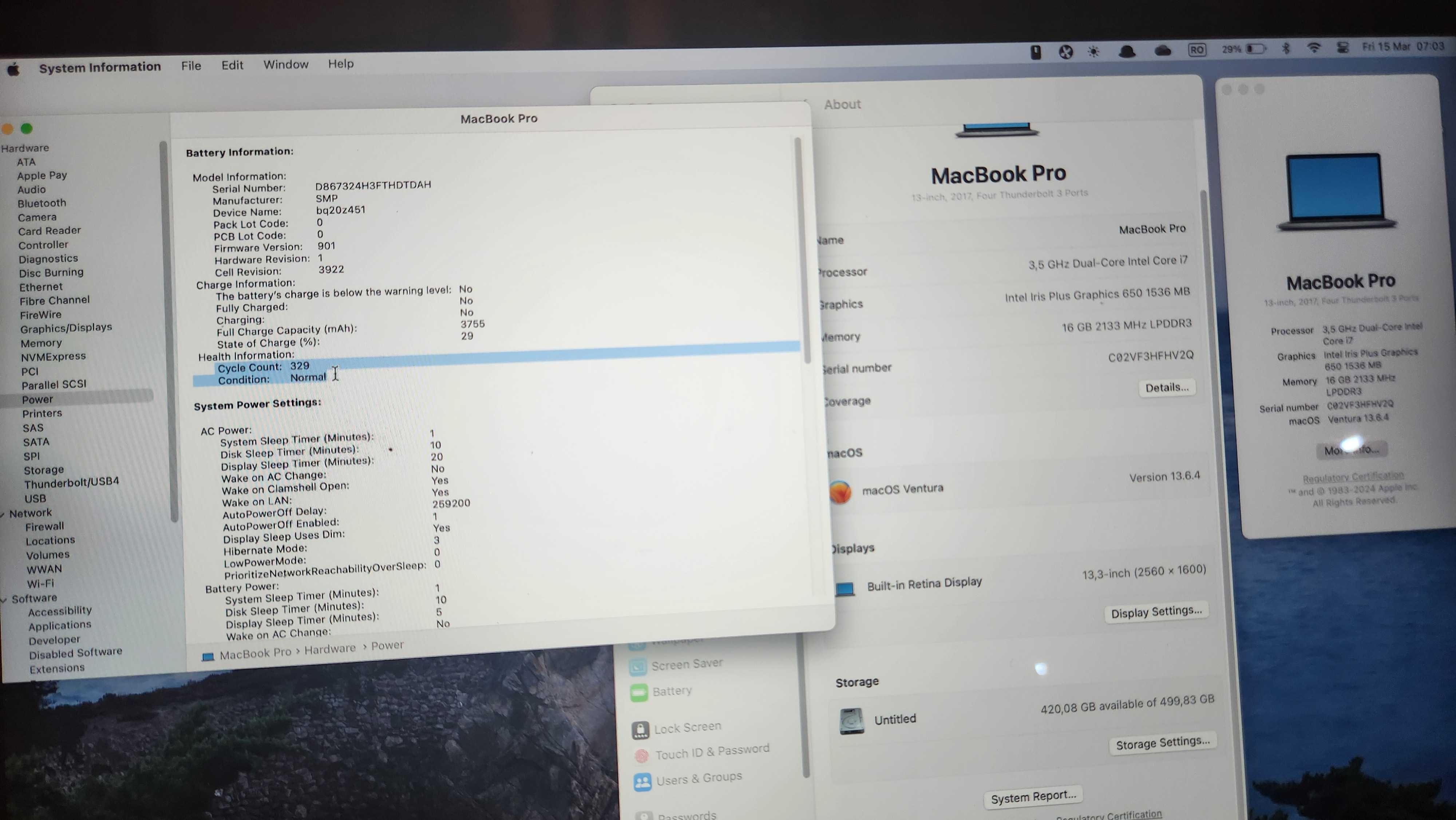 MacBook Pro 2017 13" Touchbar