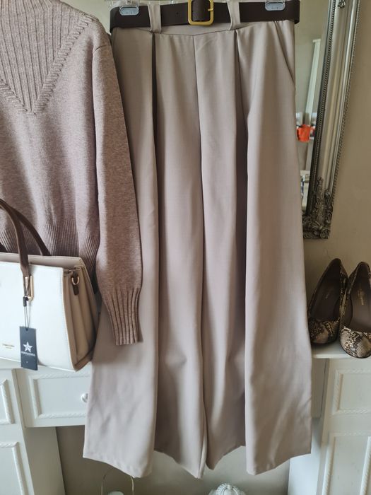 НОВ сет панталон, блуза, чанта, обувки