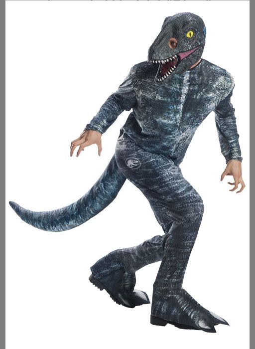 Оригинален костюм на Jurassic Park, велоцираптор за възрастни