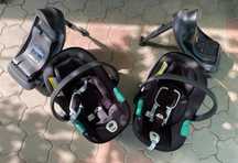 Scoică auto Cybex Aton B2 i-Size + bază Isofix + adaptor cărucior