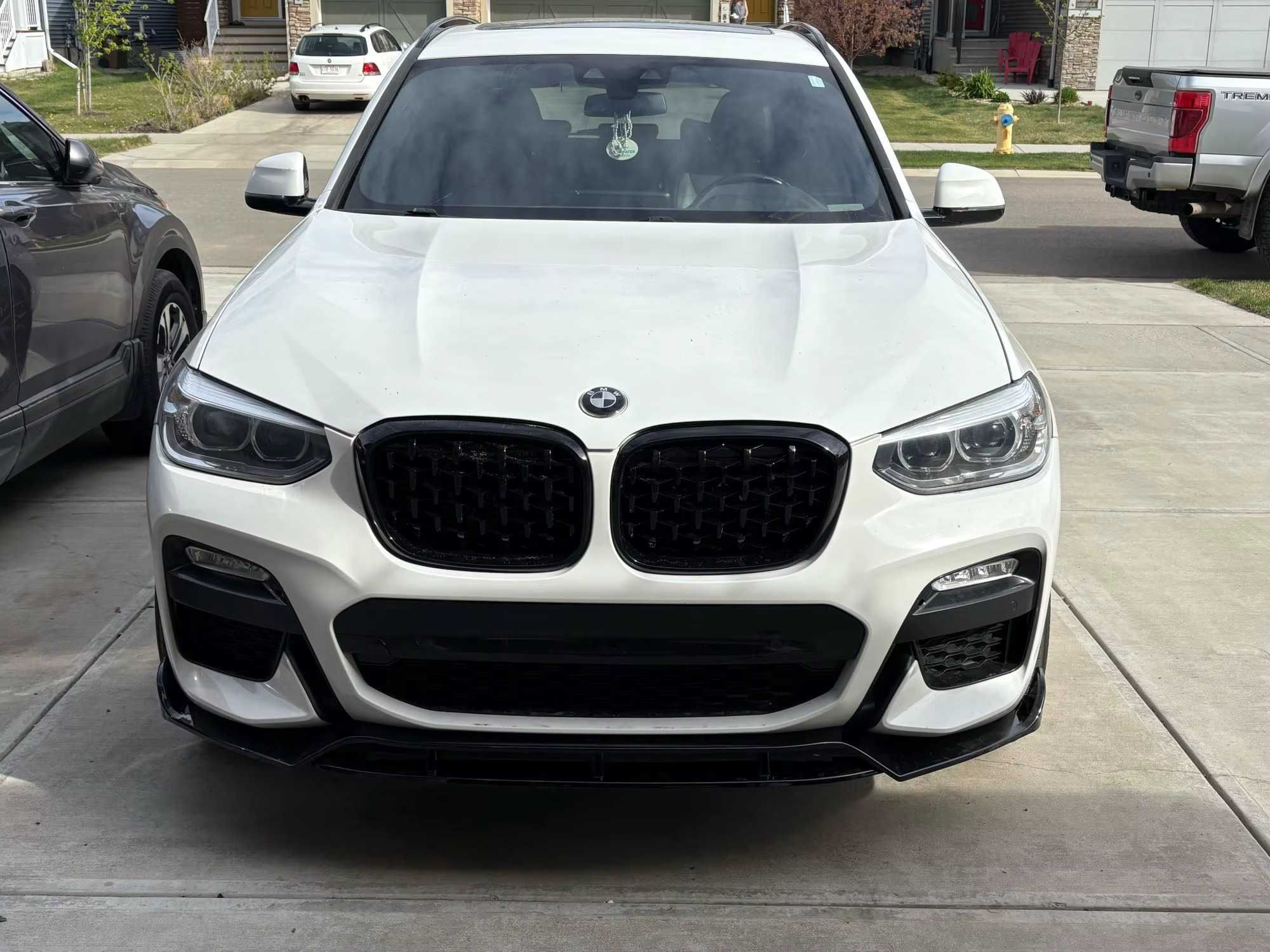 Prelungire Extensie Lip Bara Fata M BMW X3 X4 G01 G02 (17-21), Lucios