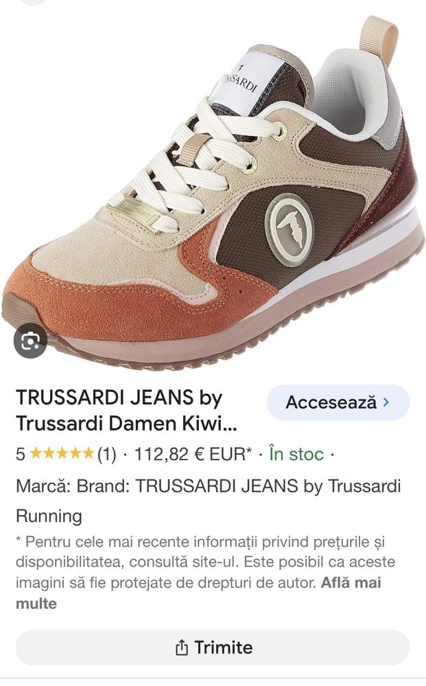 Adidasi Trussardi Jeans alergare