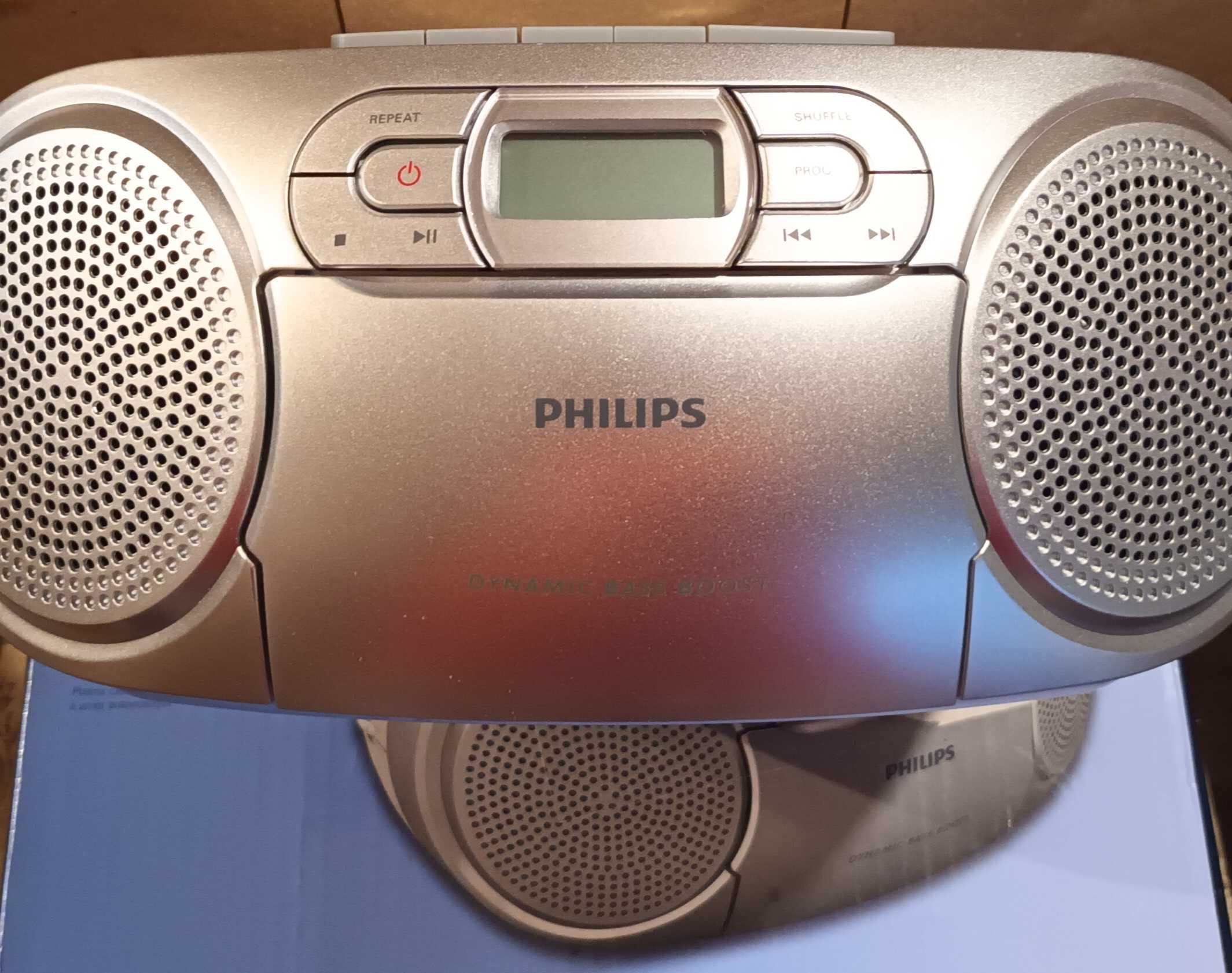 CD радиокасетофон Philips AZ127/12, Dynamic Bass, CD, Касета