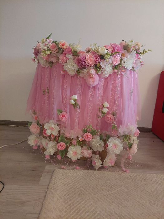 Decor floral pentru botez