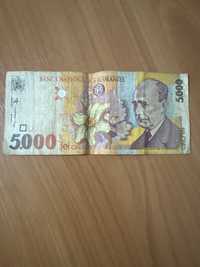 Vand bancnota 5000 lei 1998 seria 004