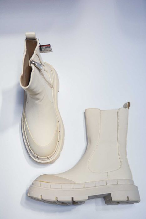 Ботинки Zara Хаки Беж Демисезон 35/36/37