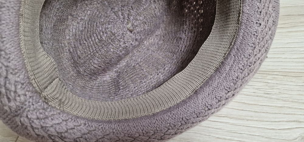 Palarie casual Next, textil tricotat bej mediu marime S-M, 55 cm