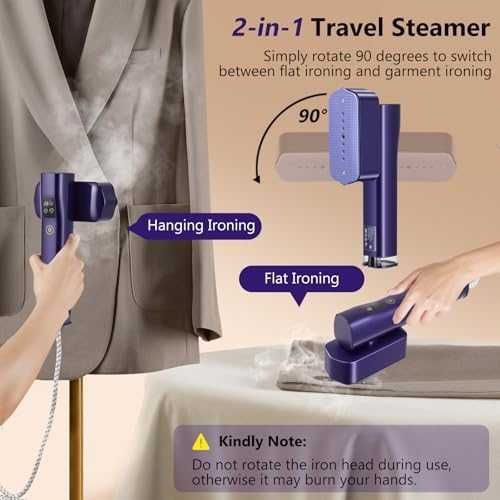 Нова Мини парна ютия 1200W 3 нива пара загрява за 20 сек пътуване дом