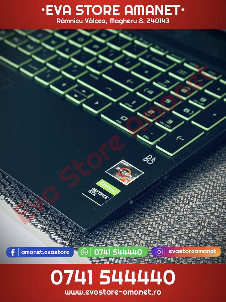 Laptop HP Pavilion Gaming AMD Ryzen 5 256GB 8GB RAM nVidia GTx 1050