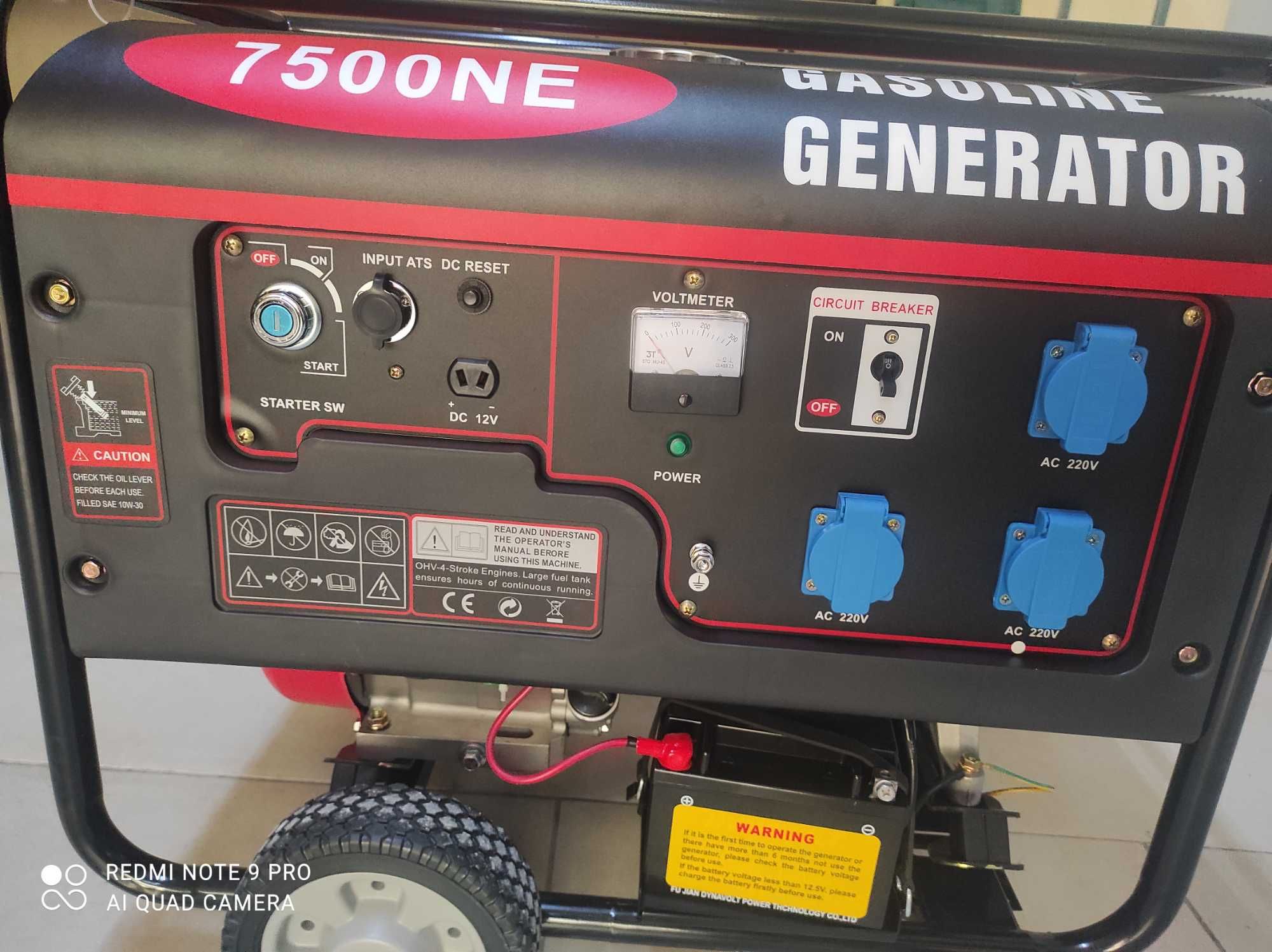 8 Kw  Бензинов генератор за ток с ATS Табло