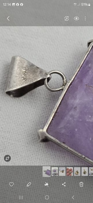 Pandantiv argint cu piatra