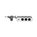 Adaptor triplu bricheta si 1 port usb cu cablu 1m