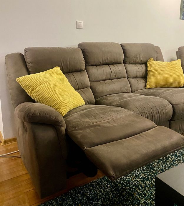 Комплект Дивани (два) и Фотьойл - Холна гарнитура с релакс механизъм