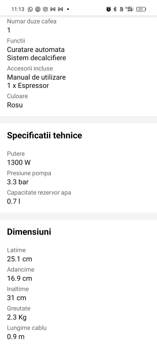 Espressor Bosch Tassimo în stare perfectă, 149 lei