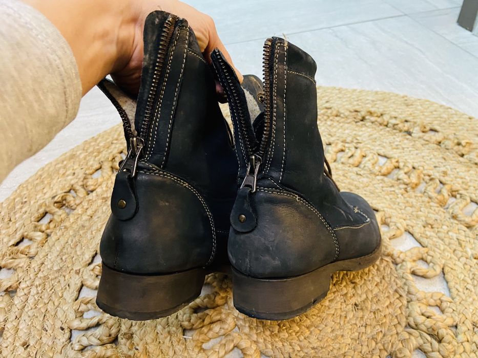 Ghete blana piele intoarsa Benvenutti