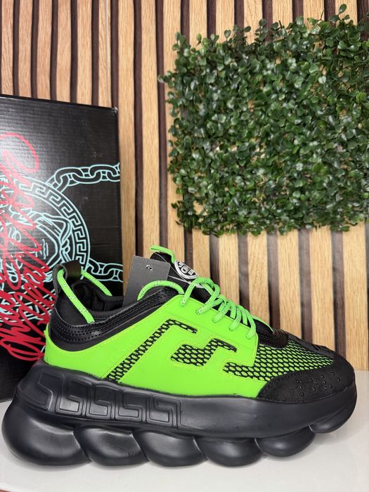 Versace Chain Reaction Black Green 42