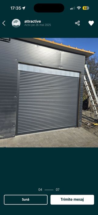 Usi aluminiu tip rulou