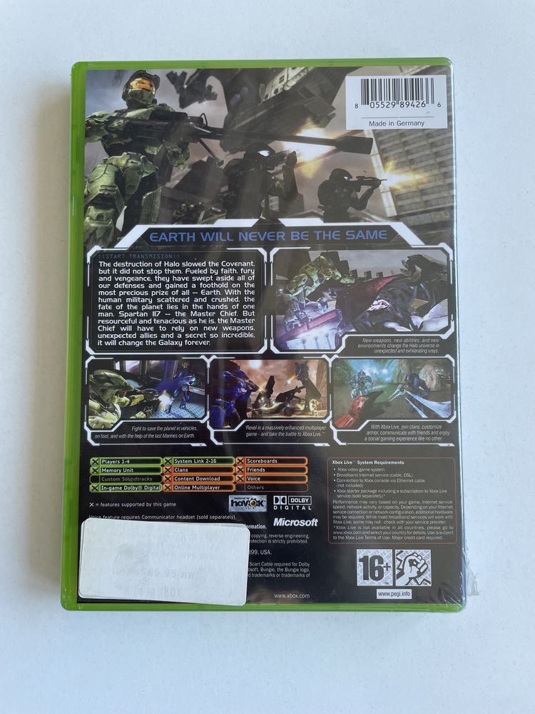 Halo 2 2004 xbox фабрично запечатана